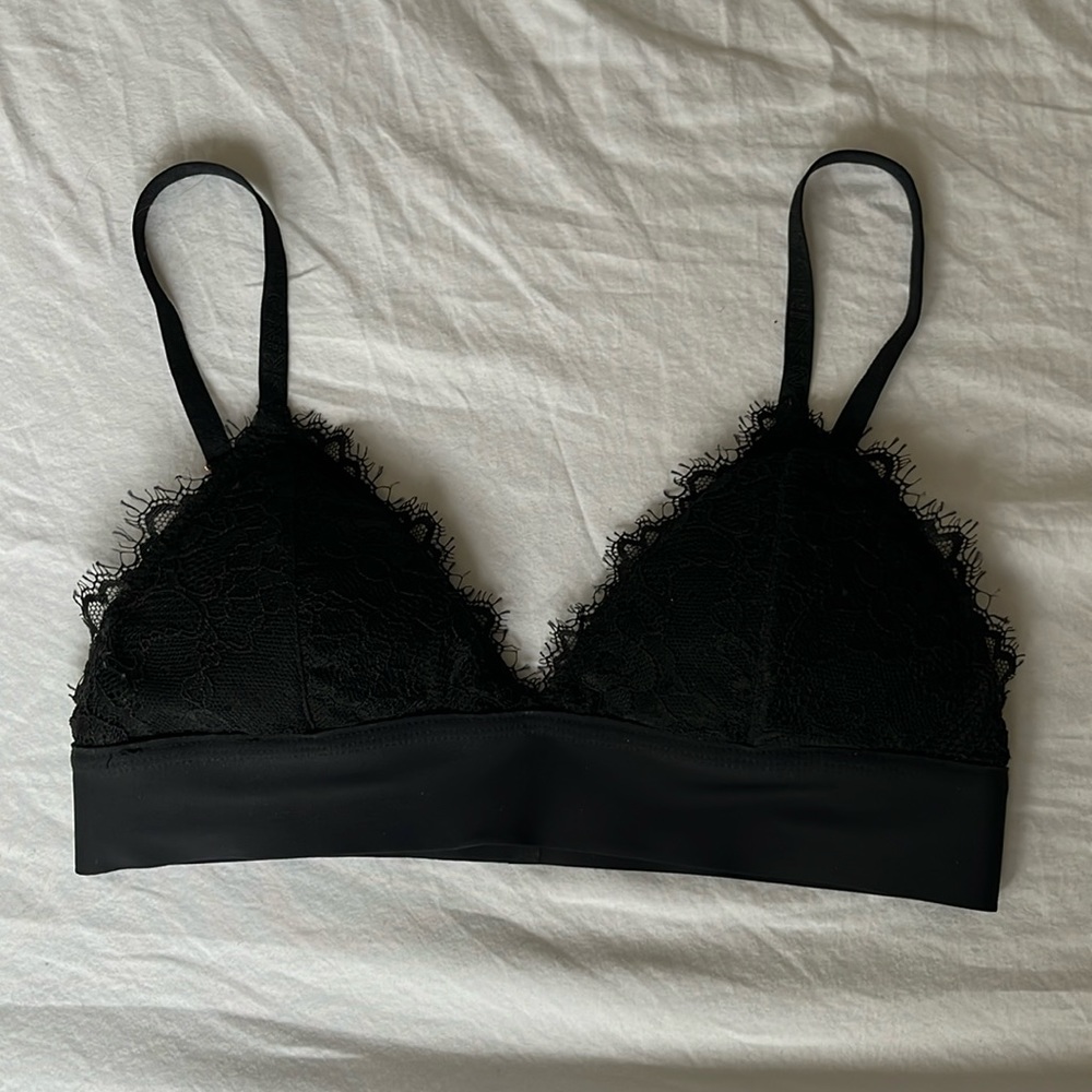 Eyelash Lace Black Bra